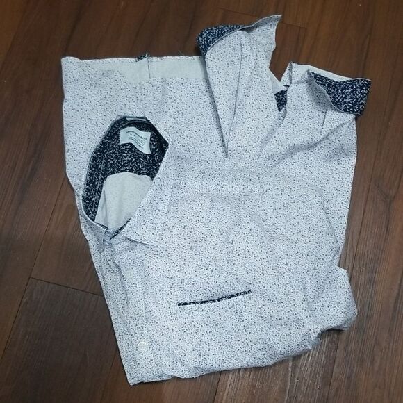 Paper Demin and Cloth Floral Button down "Slim" fit Mens size XXL - Picture 6 of 7